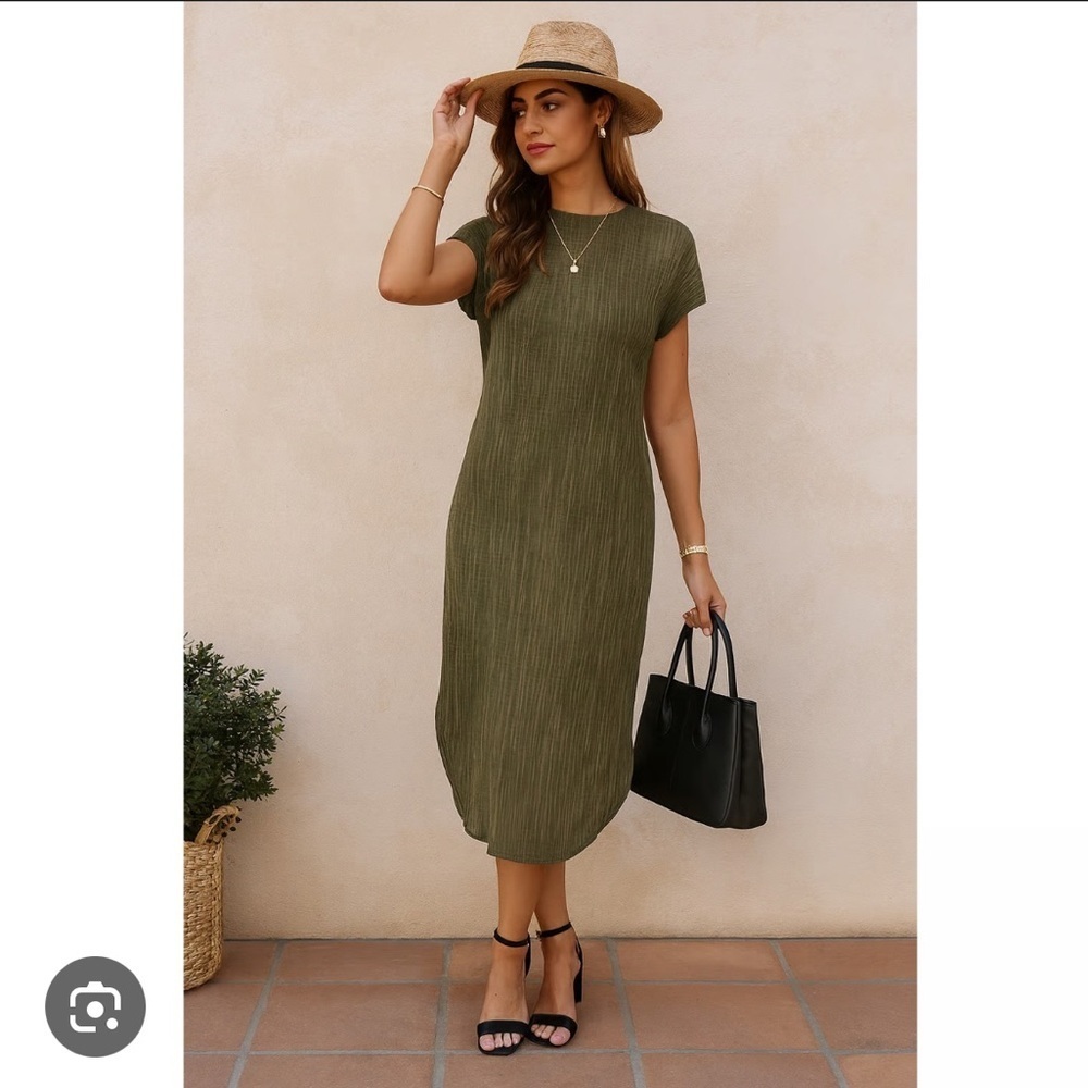 Anthropologie Sabina Musayev Renaissance Crepe Satin Midi Dress Sz XSP EUC 91 - Picture 2 of 12